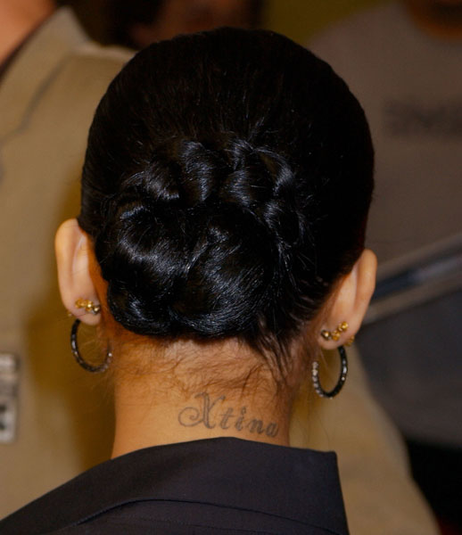 rihanna tattoos neck. Here are some great Tattoo