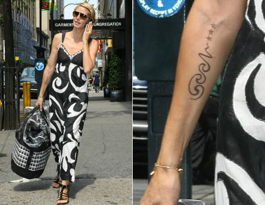 to noticed Heidi Klum's tattoo that she has on the inside of her arm