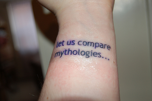 tattoos with sayings. Text Tattoos Becoming More