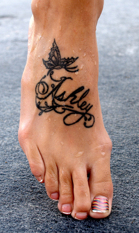 Foot tattoos are becoming very